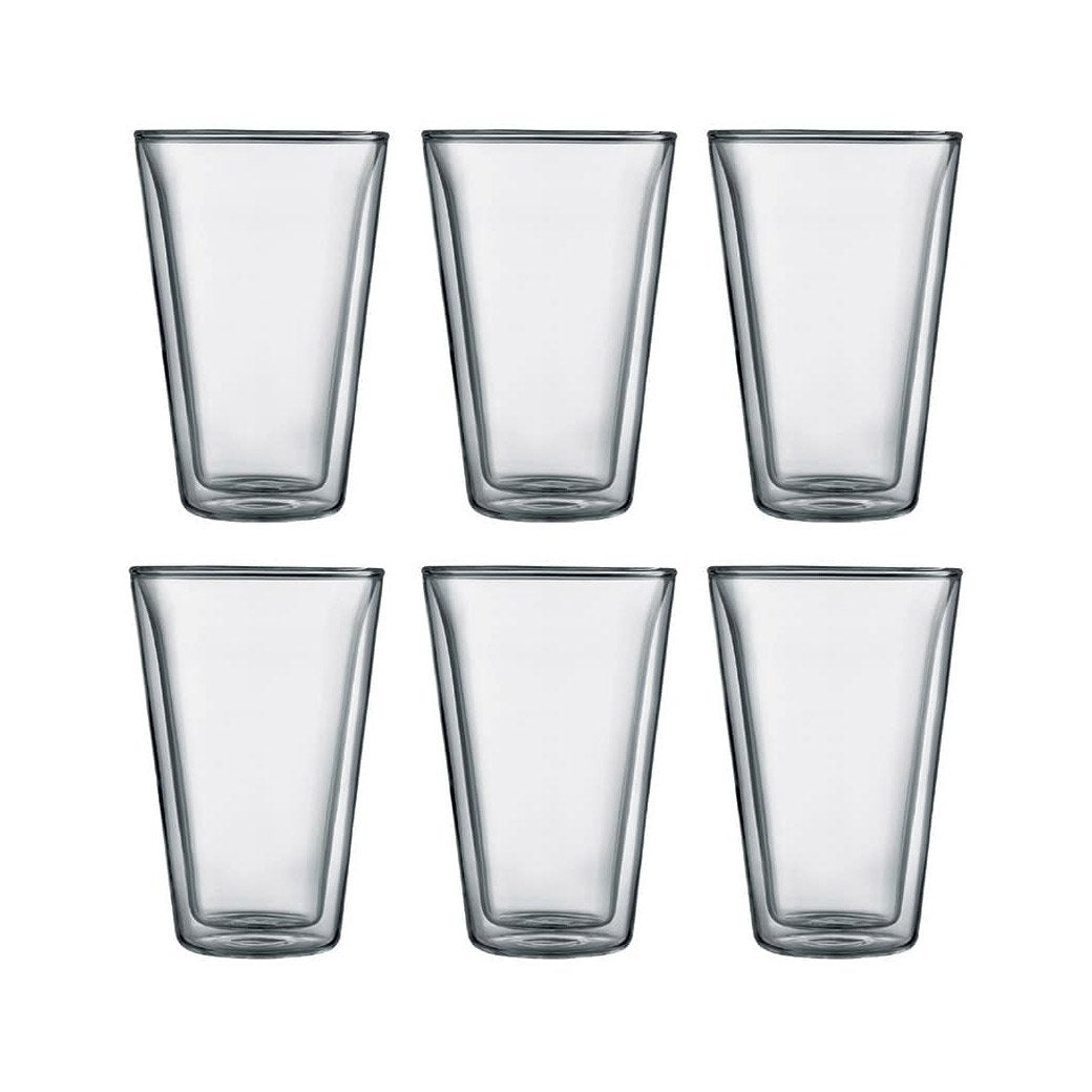 Bodum Double Walled Glassware Bodum Canteen 13.5 oz Double Wall Glassware, Set of 6 JL-Hufford