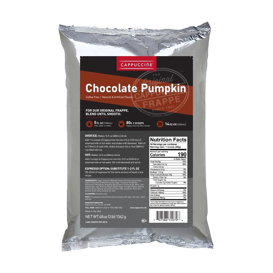 Cappuccine Frappe Mix - Chocolate Pumpkin