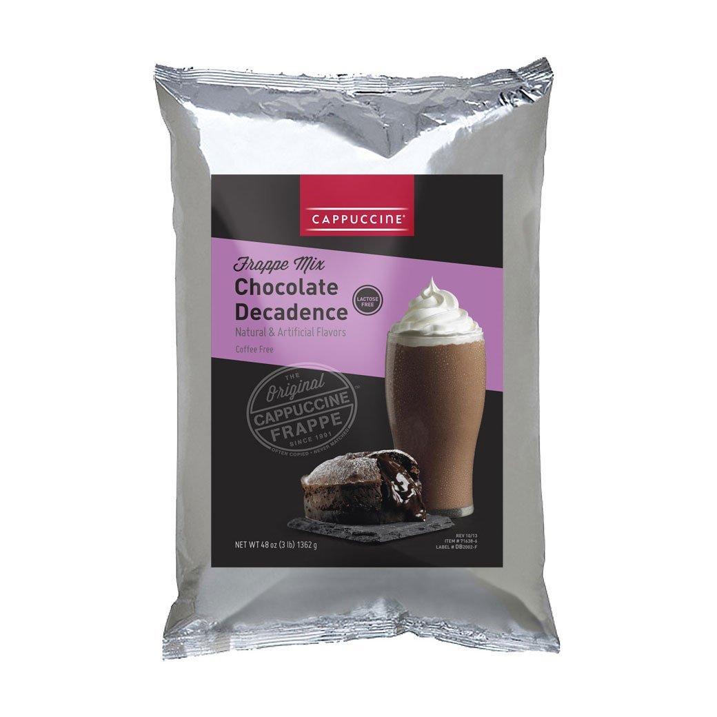 Cappuccine Blended Creme Frappe Individual Cappuccine Frappe Mix - Chocolate Decadence JL-Hufford