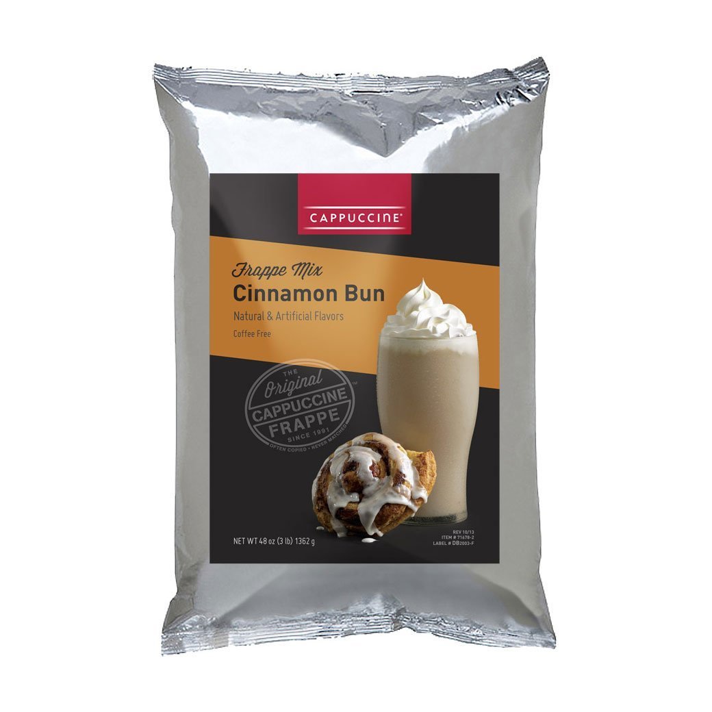 Cappuccine Blended Creme Frappe Individual Cappuccine Frappe Mix - Cinnamon Bun JL-Hufford