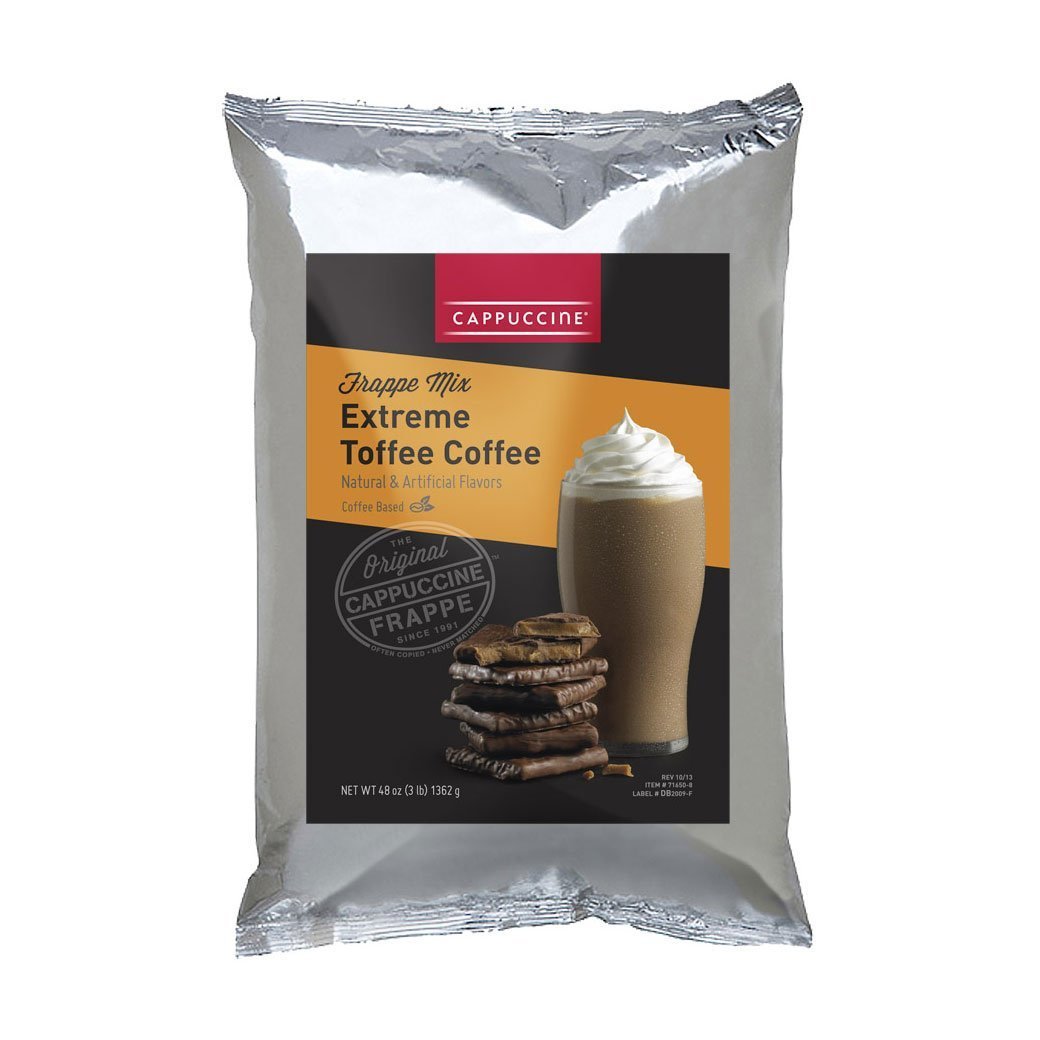 Cappuccine Blended Coffee Frappe Individual Cappuccine Frappe Mix - Extreme Toffee Coffee JL-Hufford