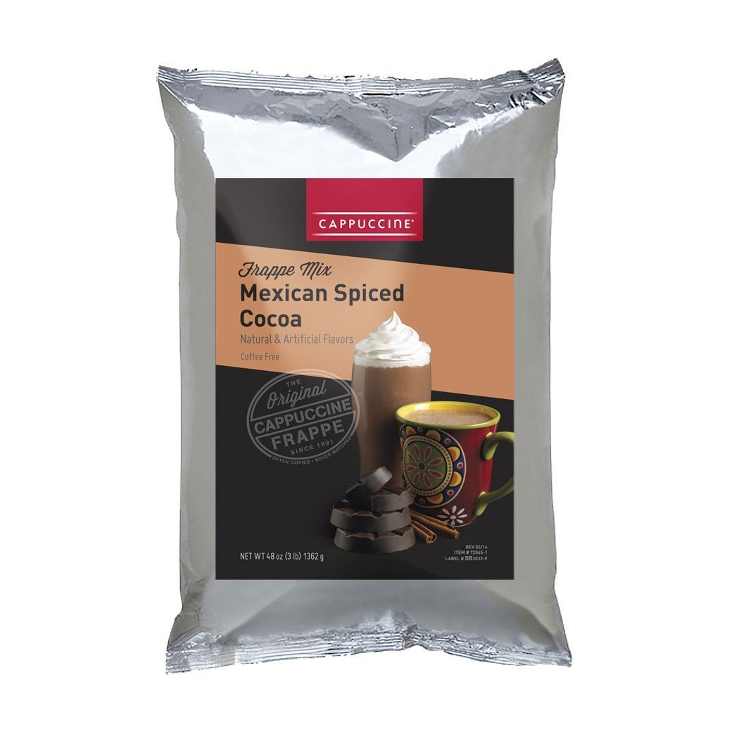 Cappuccine Blended Creme Frappe Individual Cappuccine Frappe Mix - Mexican Spiced Cocoa JL-Hufford