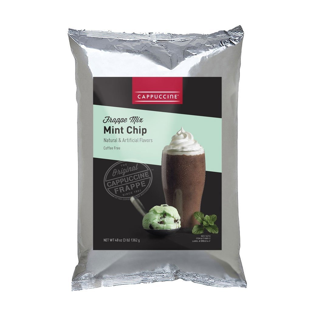 Cappuccine Blended Creme Frappe Individual Cappuccine Frappe Mix - Mint Chip JL-Hufford