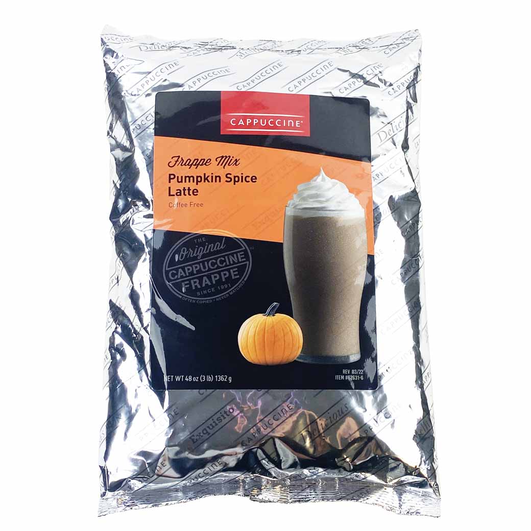 Cappuccine Blended Creme Frappe Individual Cappuccine Frappe Mix - Pumpkin Spice JL-Hufford