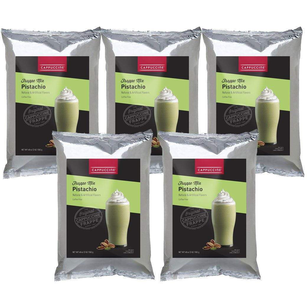 Cappuccine Blended Coffee Frappe Pistachio Frappe Cappuccine Case of 5 - Single Flavor JL-Hufford