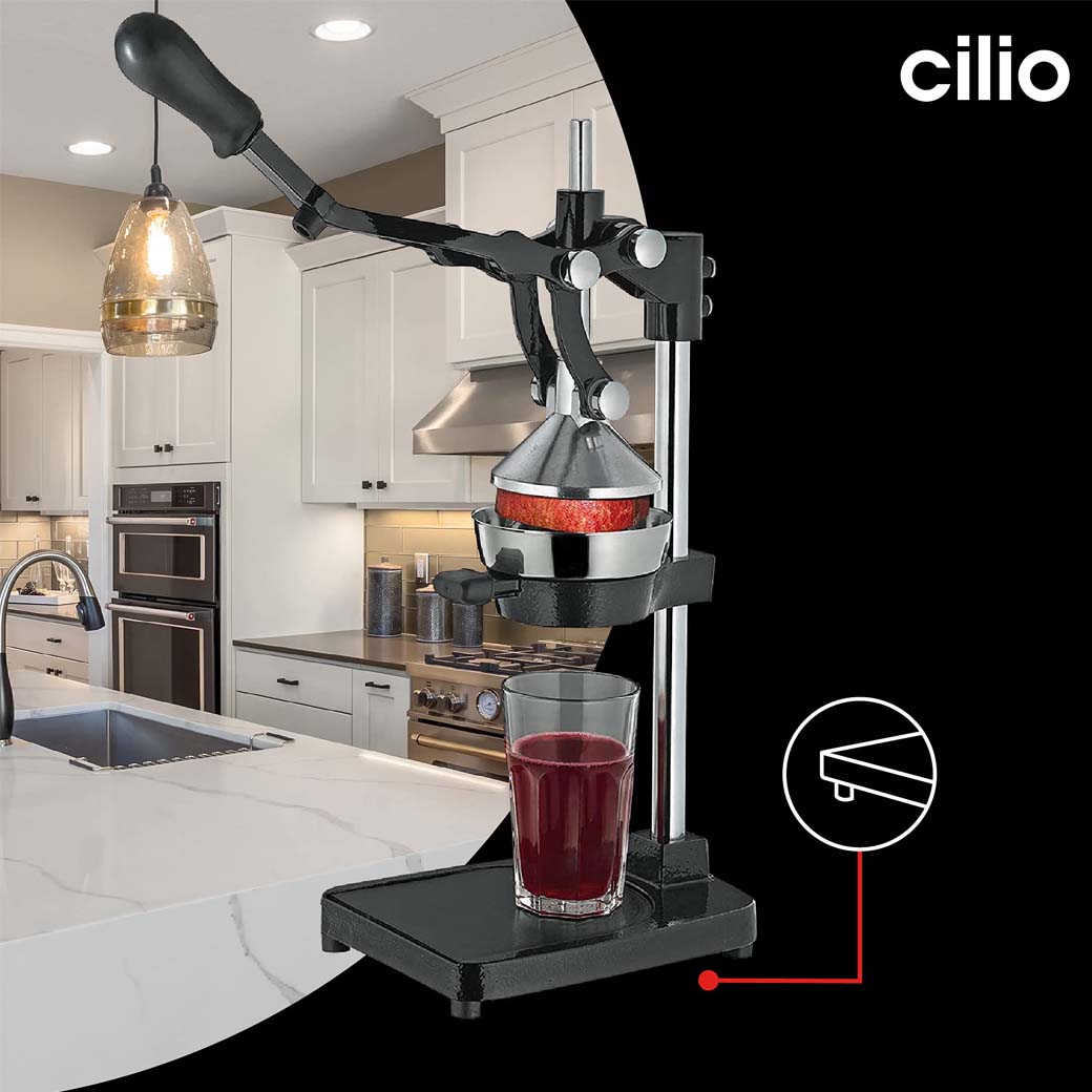 Cilio All-Purpose Commercial Grade Manual Pomegranate, Citrus Juicer, Extractor, and Juice Press