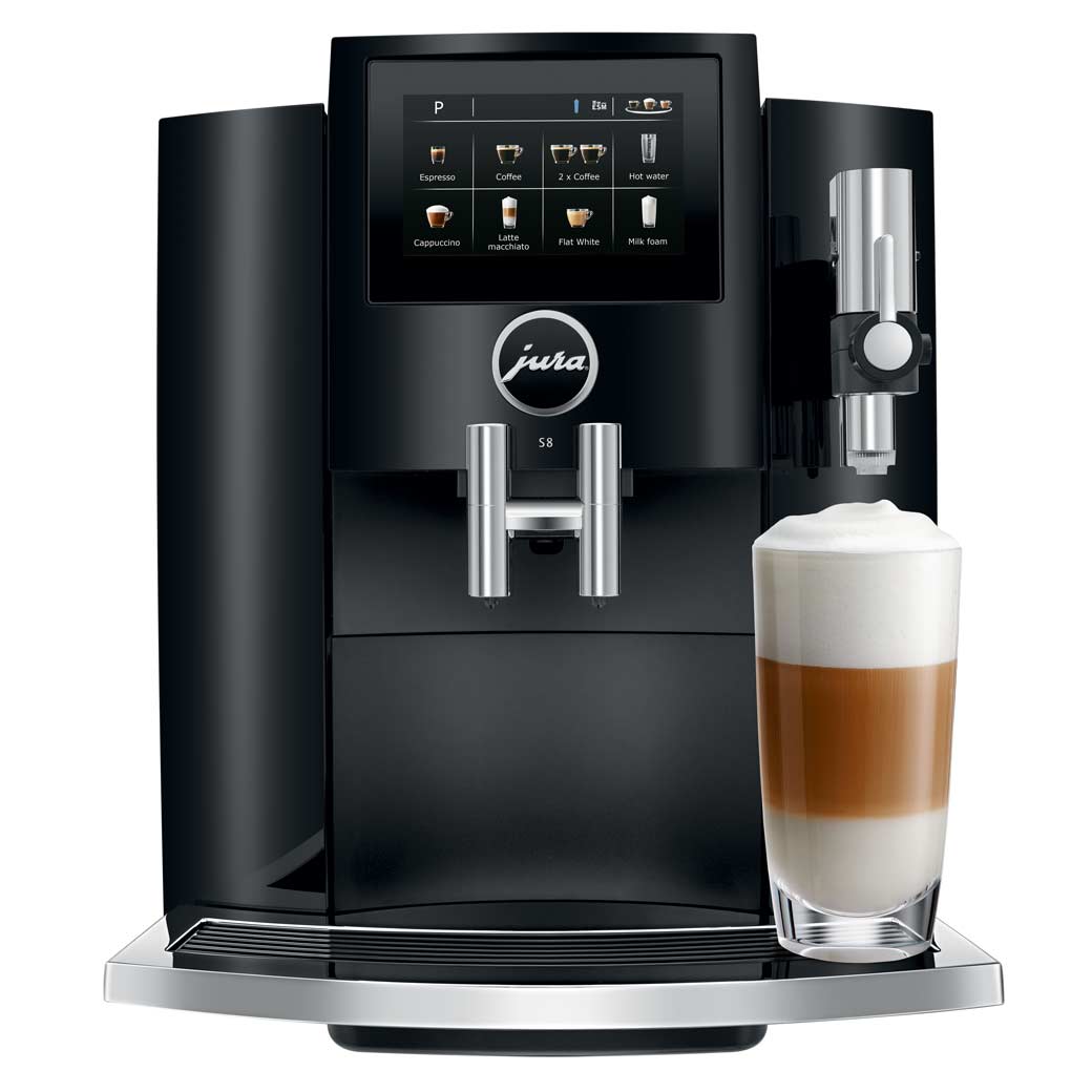 15210 by Jura - Automatic Coffee Machine, S8, Moonlight Silver