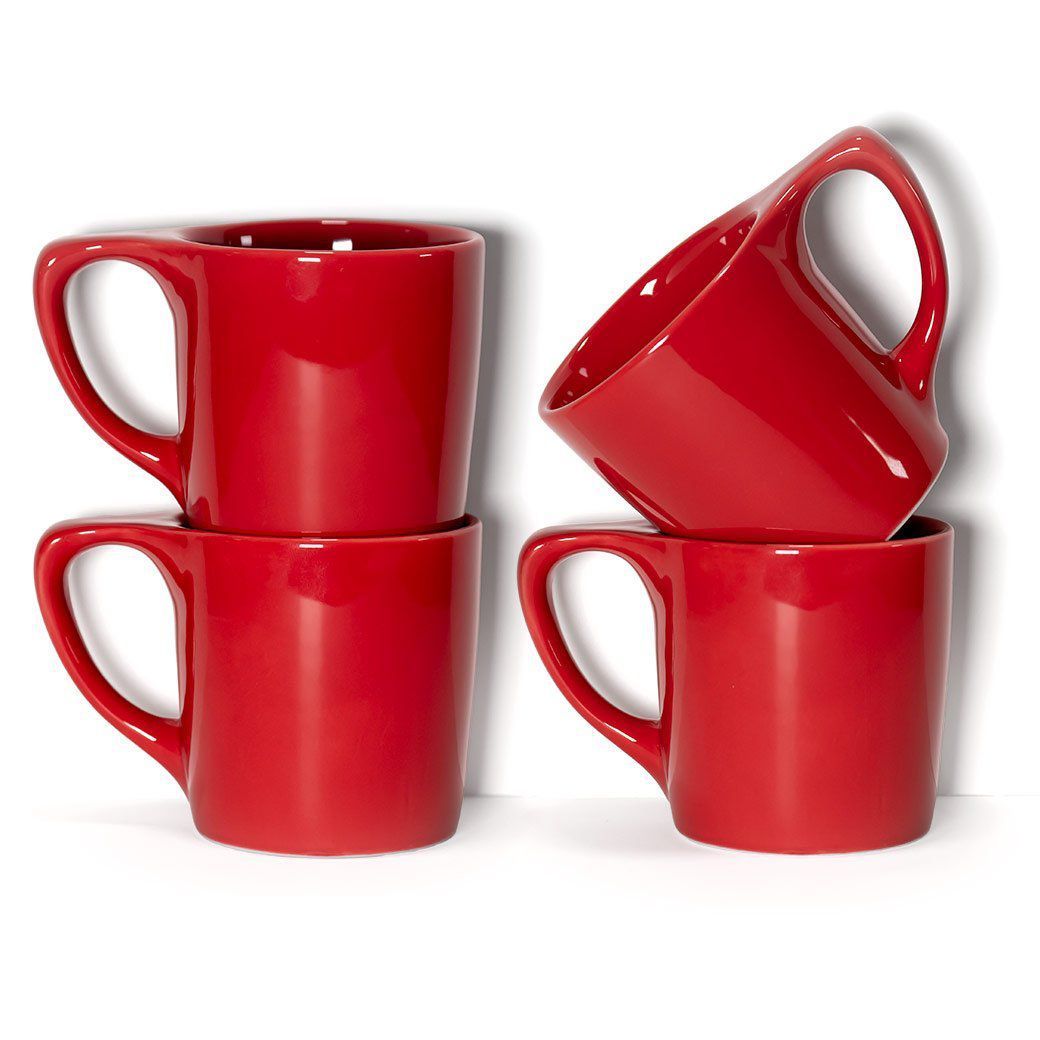 notNeutral Coffee Mugs &amp; Espresso Cups Rhubarb Red / 4-Pack notNeutral LINO 10 oz. Coffee Mug JL-Hufford