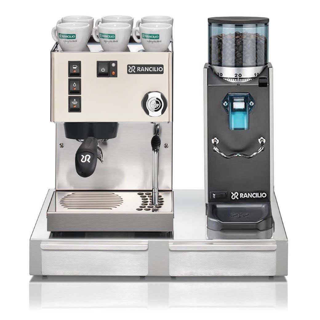 Rancilio Silvia V6 Espresso Machine and Rocky Grinder Combo