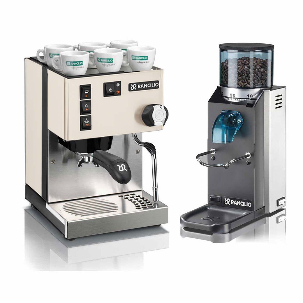 Rancilio Silvia V6 Espresso Machine and Rocky Grinder Combo