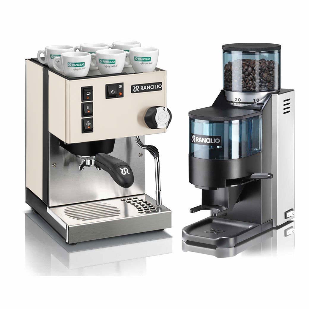 Rancilio Silvia V6 Espresso Machine and Rocky Grinder Combo