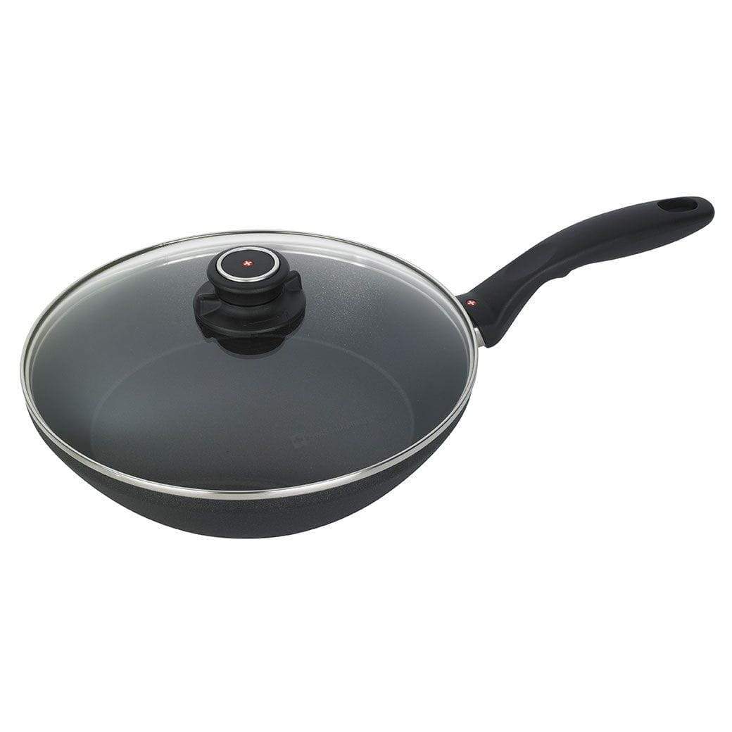 Swiss Diamond Skillets &amp; Frying Pans 10.25&quot; (2.4 Qt) Swiss Diamond XD Nonstick Edge Stir Fry Pan with Lid JL-Hufford