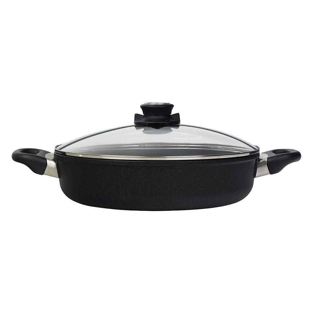 Swiss Diamond Saute &amp; Sauteuse Pans 11&quot; (3.7 Qt) Swiss Diamond XD Nonstick Sauteuse Pan with Lid JL-Hufford