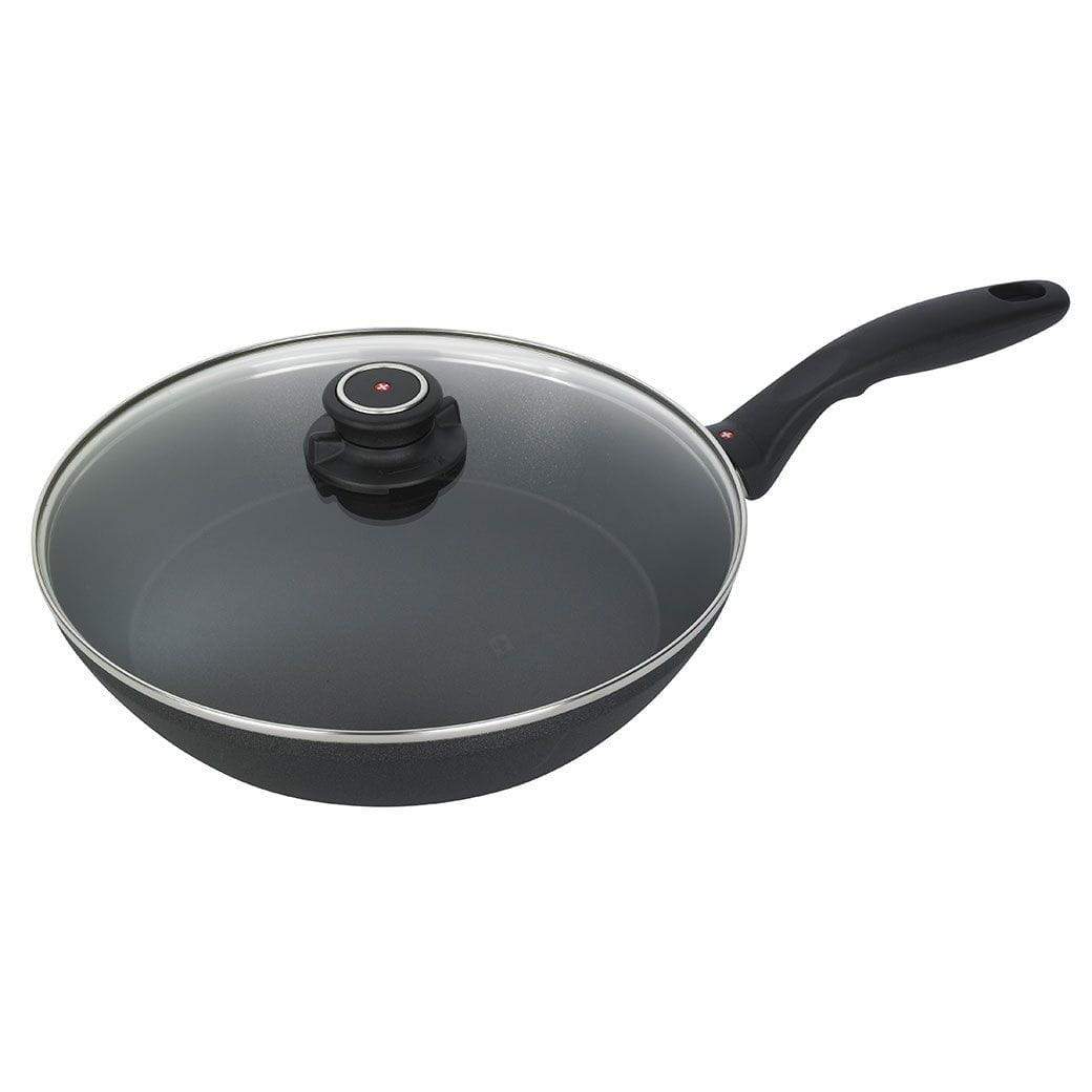 Swiss Diamond Skillets &amp; Frying Pans 11&quot; (3 Qt) Swiss Diamond XD Nonstick Edge Stir Fry Pan with Lid JL-Hufford