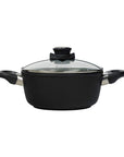 Swiss Diamond Bakers & Casseroles 8" (2.3 Qt) Swiss Diamond XD Nonstick Round Casserole with Lid JL-Hufford