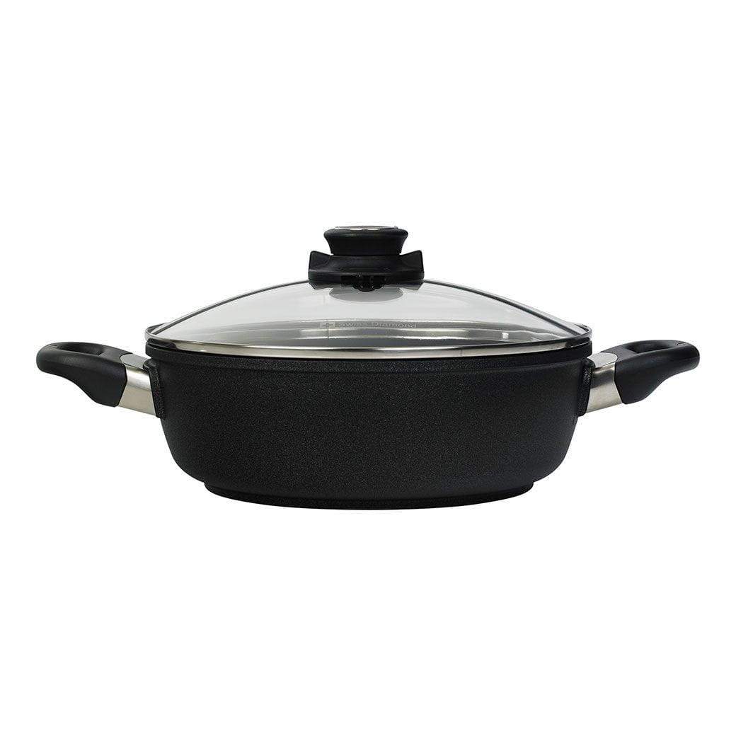 Swiss Diamond Bakers &amp; Casseroles 8&quot; (2.3 Qt) Swiss Diamond XD Nonstick Round Casserole with Lid JL-Hufford