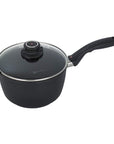 Swiss Diamond Saucepans 8" (3.2 Qt) Swiss Diamond XD Nonstick Sauce Pan with Lid JL-Hufford