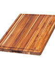 TeakHaus Cutting Boards Proteak Edge Grain Carving Board with Juice Canal, 24" x 18" x 1.5" JL-Hufford