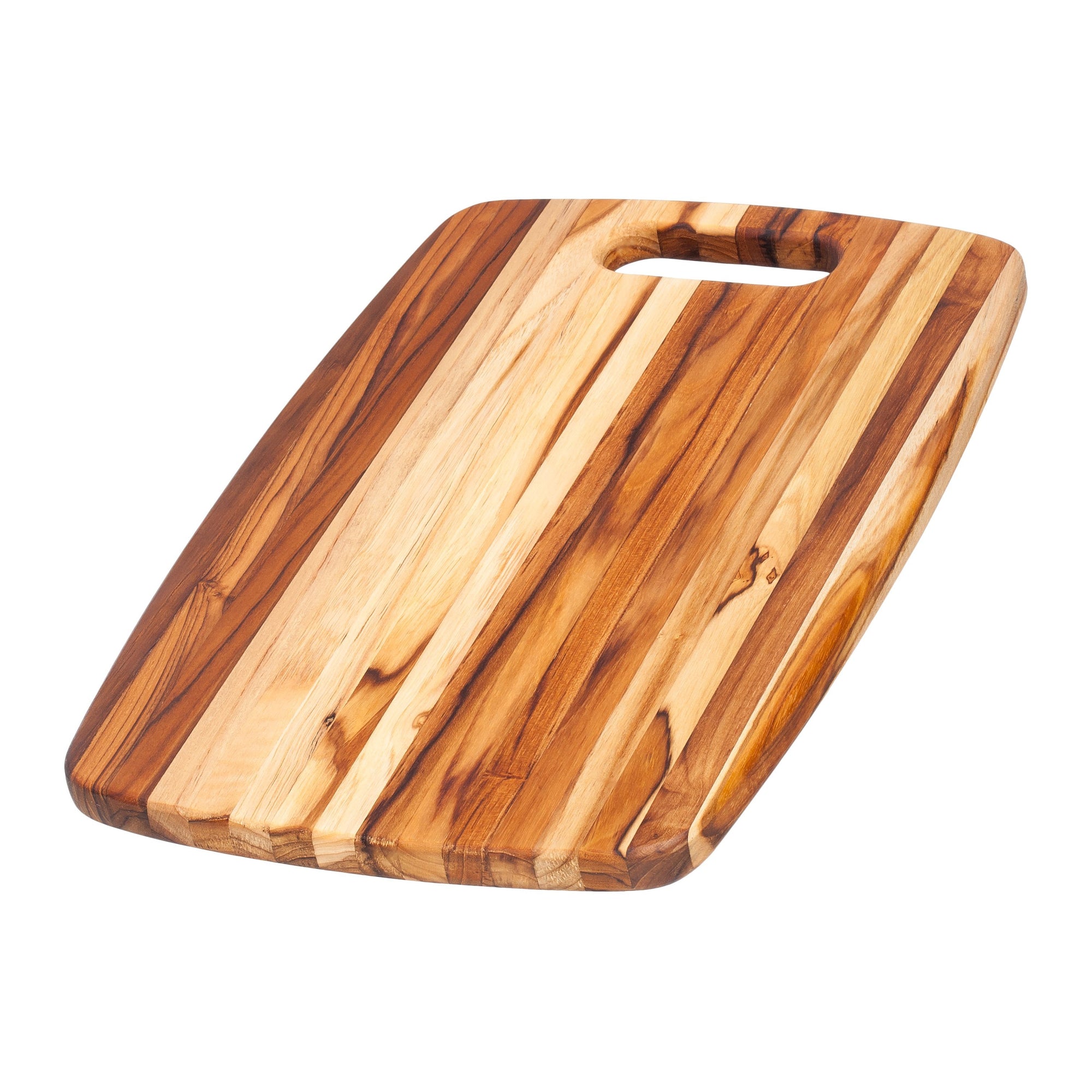 TeakHaus Cutting Boards Proteak Rectangle Edge Grain with Centered Hole,  18&quot; x 12&quot; x 0.75&quot; JL-Hufford