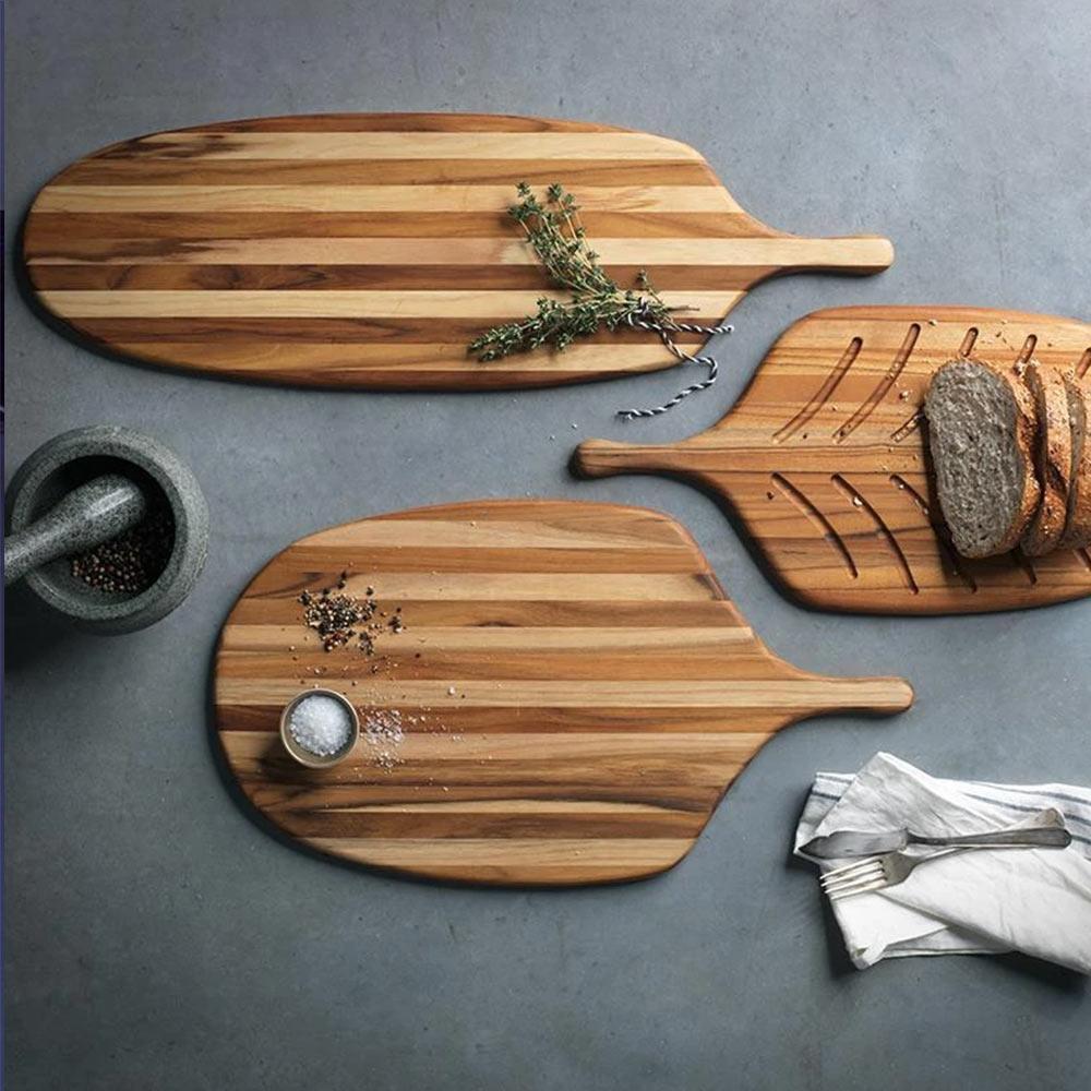 Teakhaus  Large Canoe Paddle Cutting Board