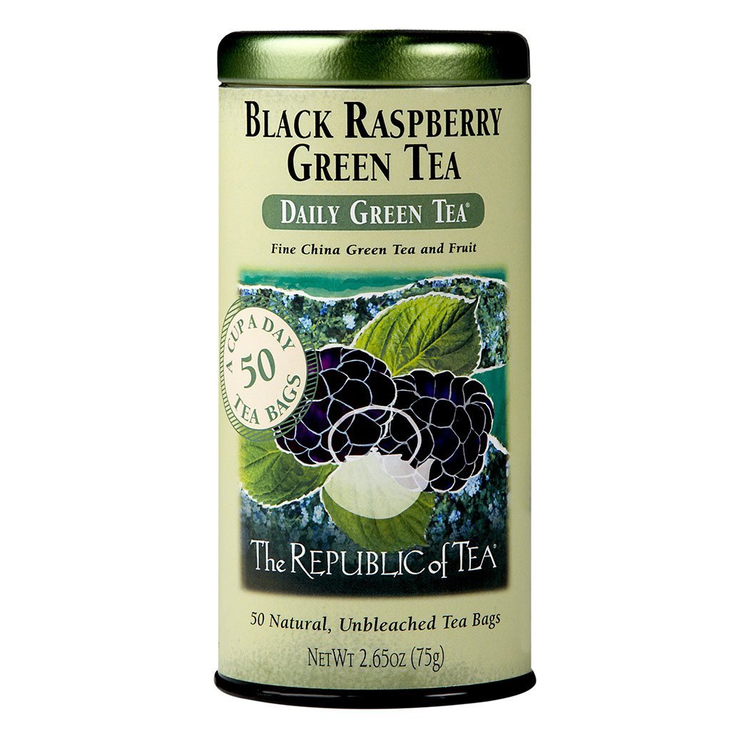 The Republic of Tea Gourmet Teas The Republic of Tea Black Raspberry Green Tea Bags 50 Ct. JL-Hufford