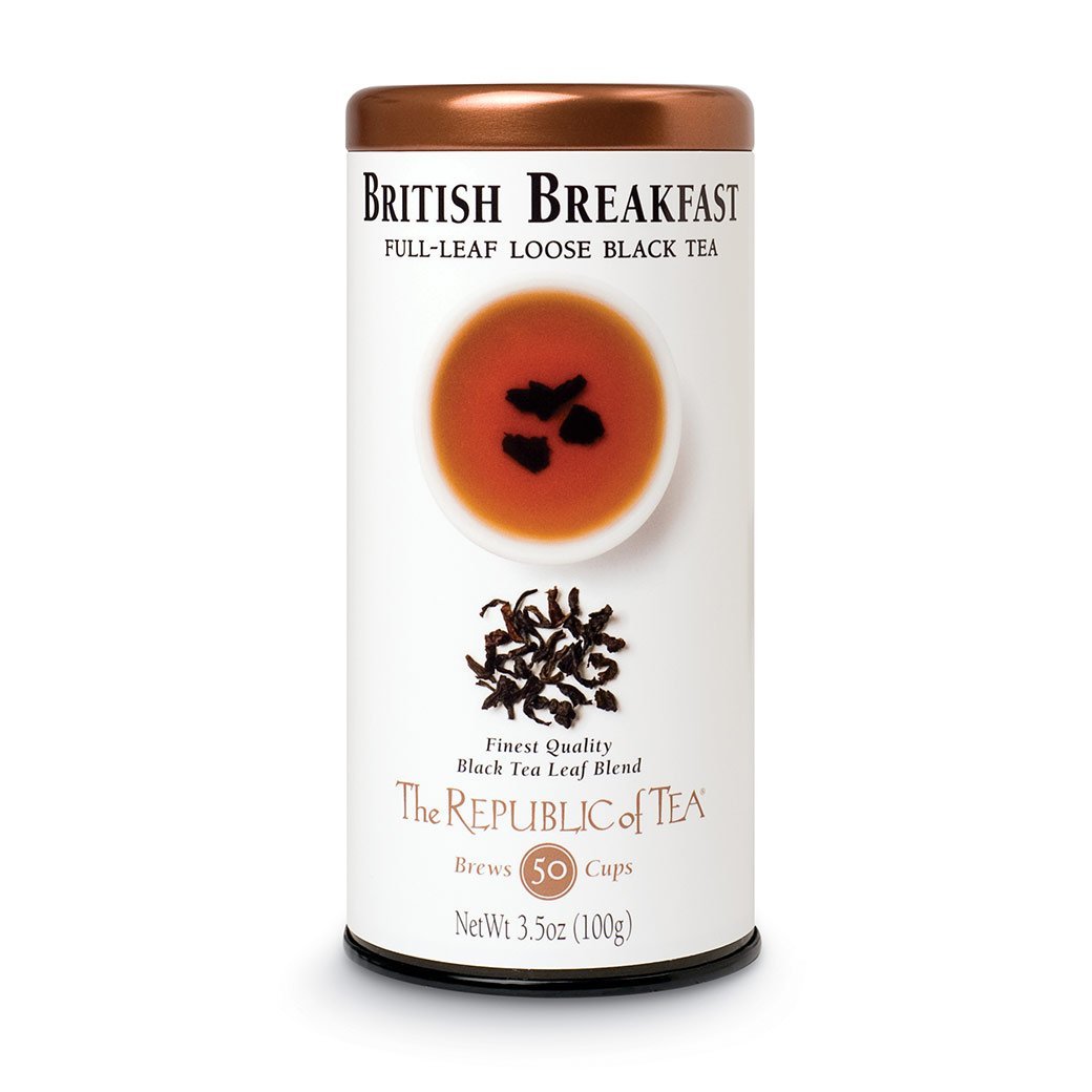 The Republic of Tea Gourmet Teas The Republic of Tea British Breakfast Full-Leaf Loose Tin JL-Hufford