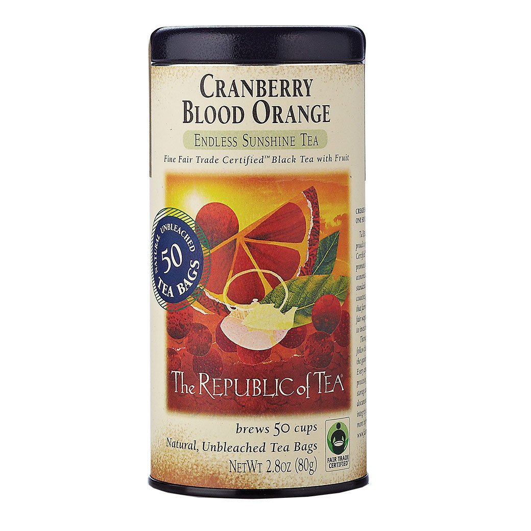 The Republic of Tea Gourmet Teas The Republic of Tea Cranberry Blood Orange Black Tea Bags 50 Ct. JL-Hufford