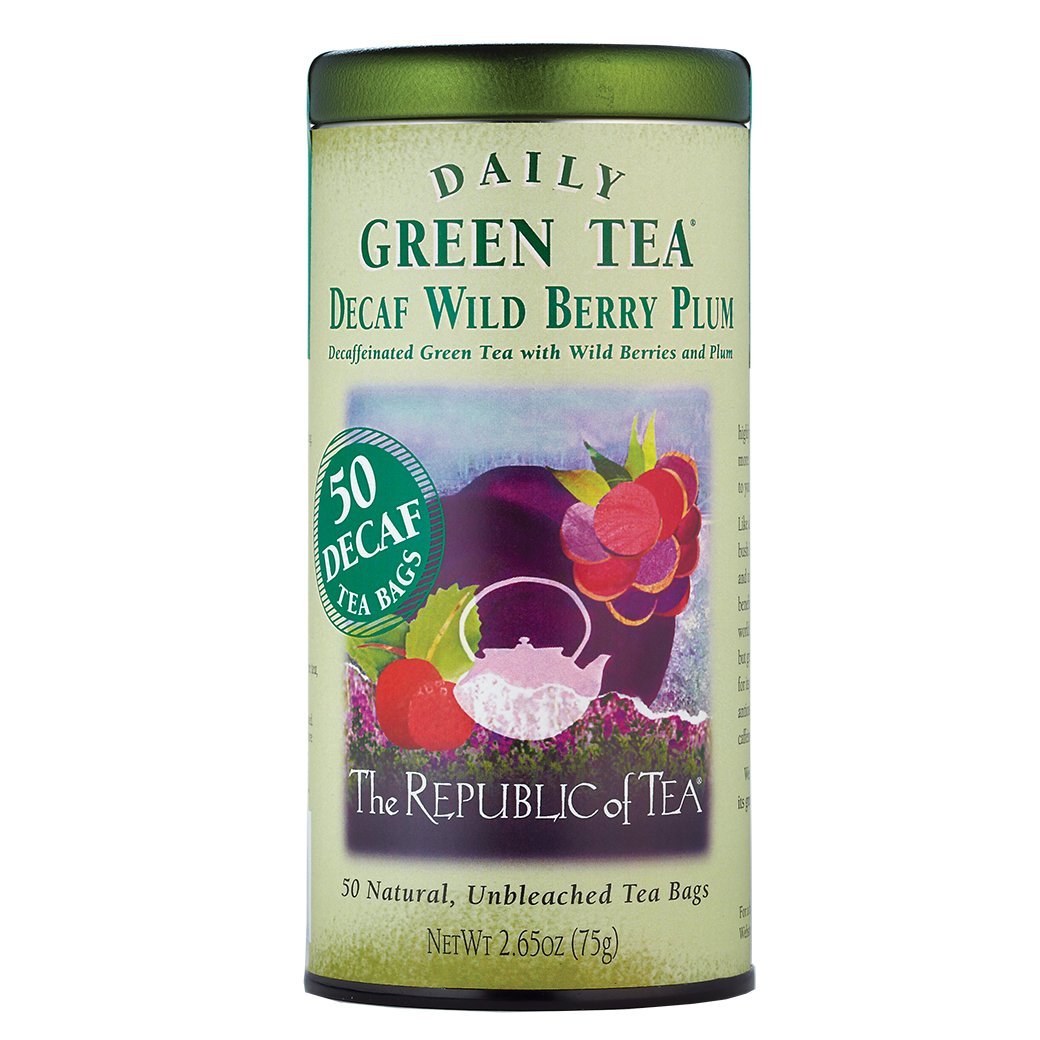 The Republic of Tea Gourmet Teas The Republic of Tea DECAF Wild Berry Plum Tea Bags, 50 Ct. JL-Hufford