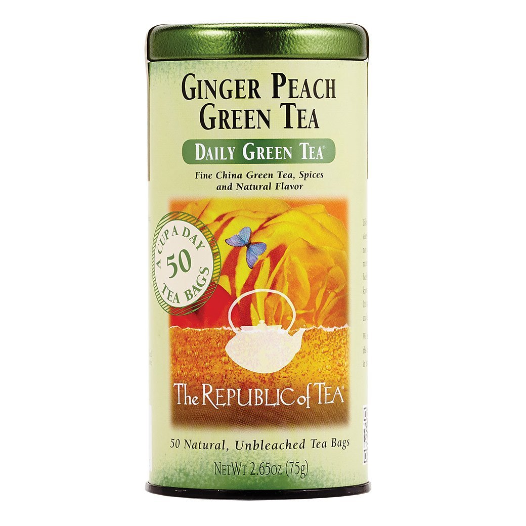 The Republic of Tea Gourmet Teas The Republic of Tea Ginger Peach Green Bags 50 Ct. JL-Hufford