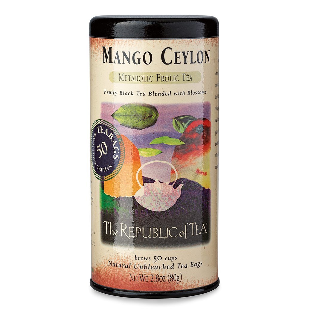 The Republic of Tea Gourmet Teas The Republic of Tea Mango Ceylon Bags 50 Ct. JL-Hufford