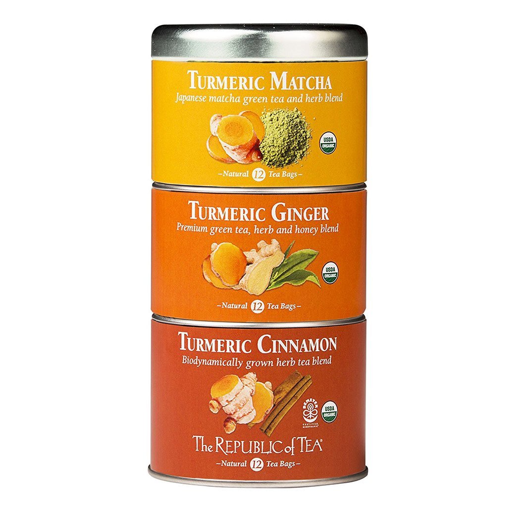 The Republic of Tea Gourmet Teas The Republic of Tea Organic Turmeric Stackable Tea Tin JL-Hufford