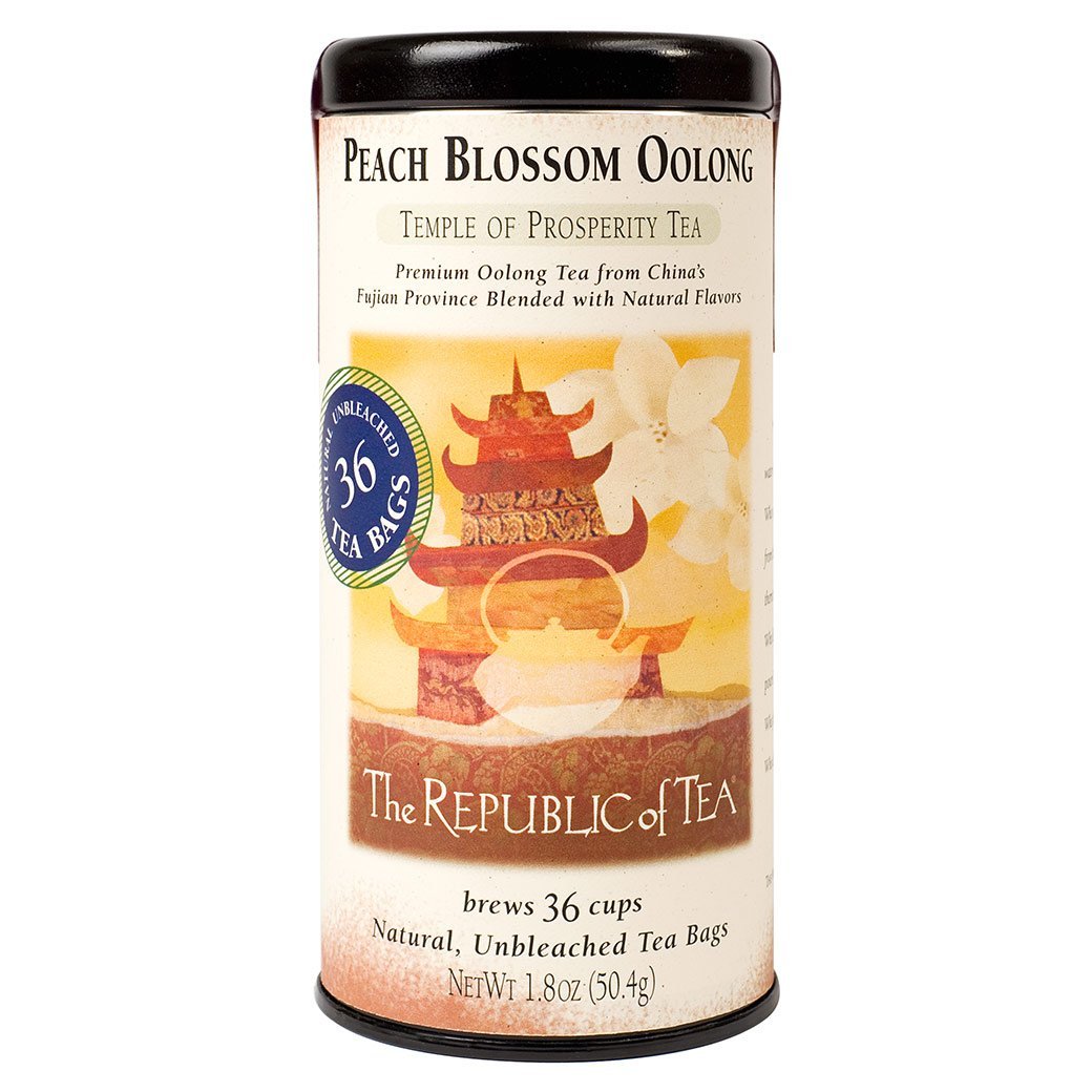 The Republic of Tea Gourmet Teas The Republic of Tea Peach Blossom Oolong Tea Bags 36 Ct. JL-Hufford