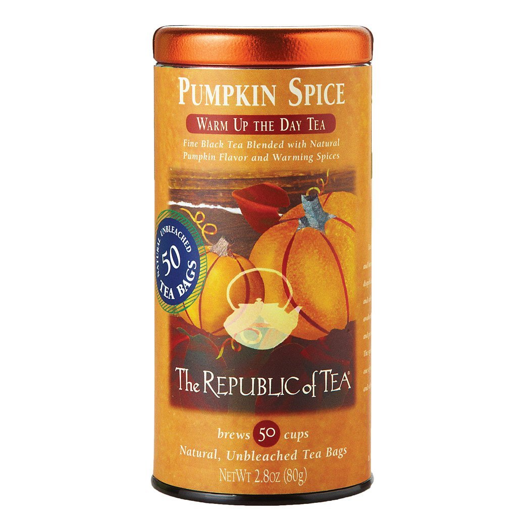 The Republic of Tea Gourmet Teas The Republic of Tea Pumpkin Spice Black Tea Bags 50 Ct. JL-Hufford